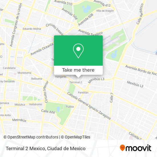 Terminal 2 Mexico map