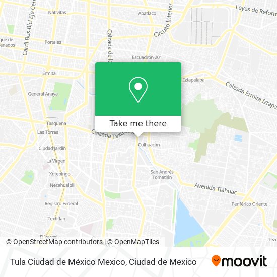Mapa de Tula Ciudad de México Mexico
