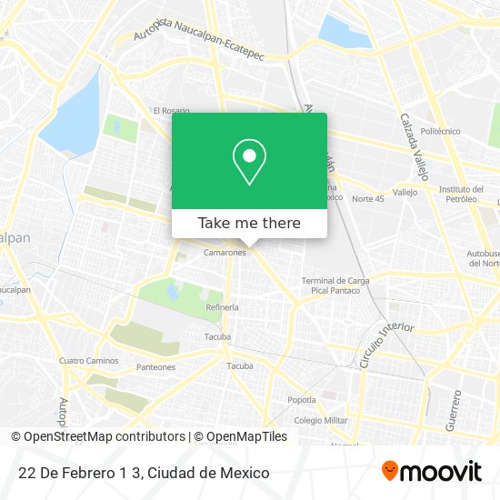 22 De Febrero 1 3 map
