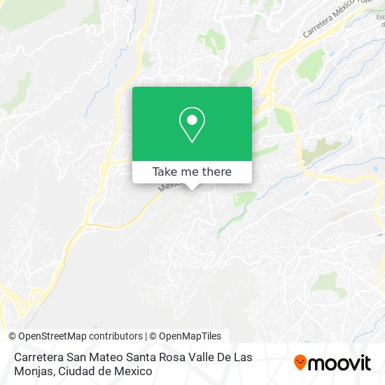 Carretera San Mateo Santa Rosa Valle De Las Monjas map