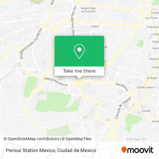 Perisur Station Mexico map