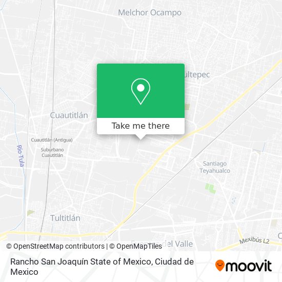 Rancho San Joaquín State of Mexico map