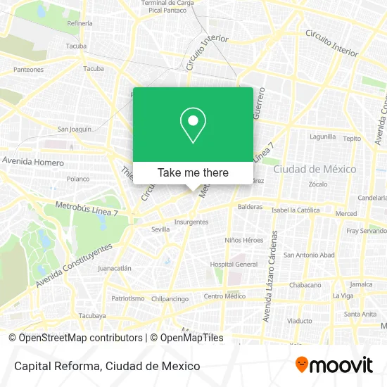Capital Reforma map