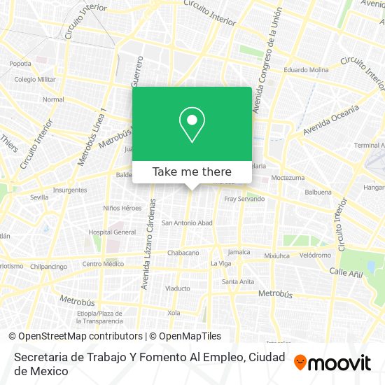 Mapa de Secretaria de Trabajo Y Fomento Al Empleo