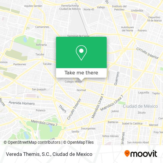 Vereda Themis, S.C. map