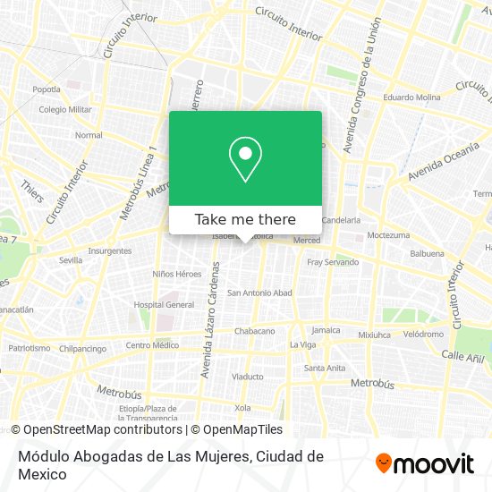 Módulo Abogadas de Las Mujeres map