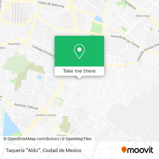 Taquería ""Aldo"" map