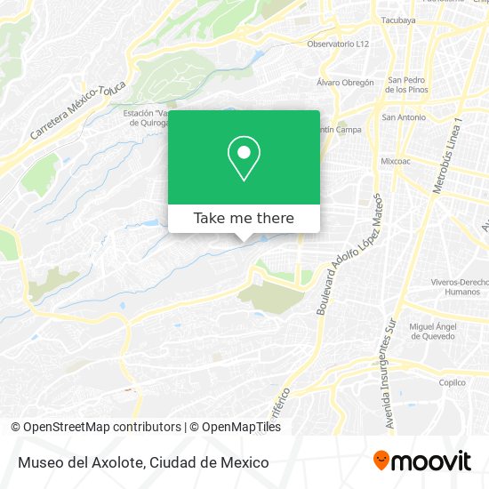 Mapa de Museo del Axolote