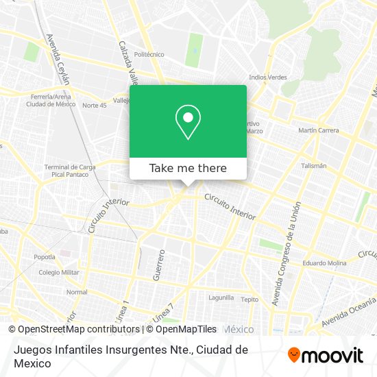 Juegos Infantiles Insurgentes Nte. map