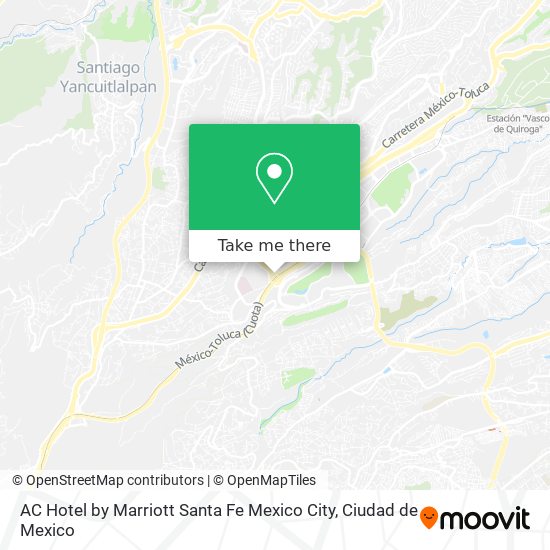 AC Hotel by Marriott Santa Fe Mexico City map