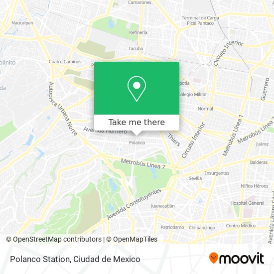 Polanco Station map