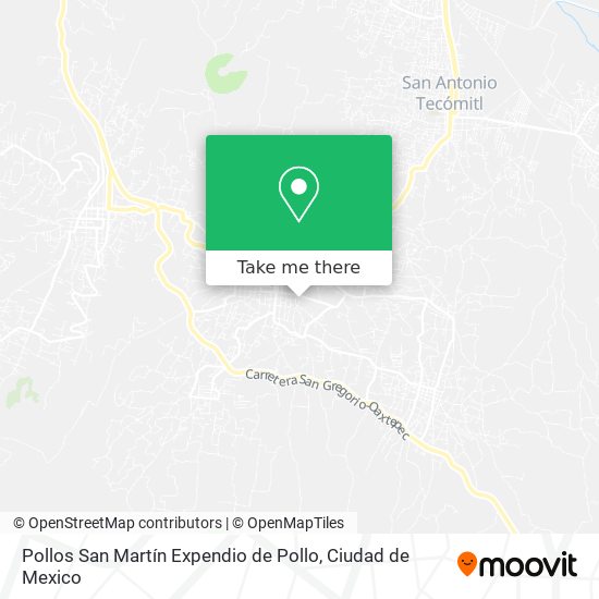 Mapa de Pollos San Martín Expendio de Pollo