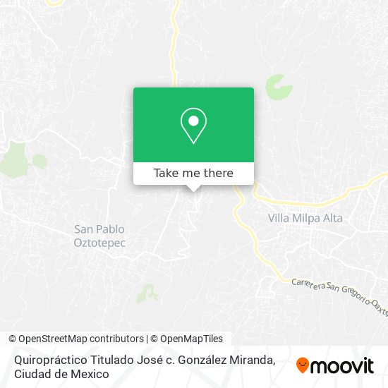 Quiropráctico Titulado José c. González Miranda map