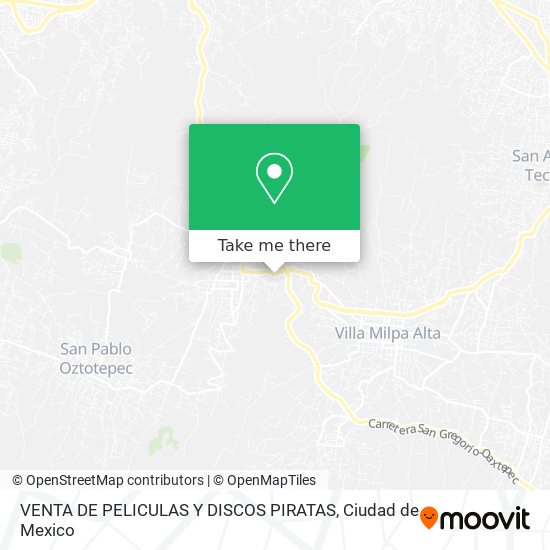 VENTA DE PELICULAS Y DISCOS PIRATAS map