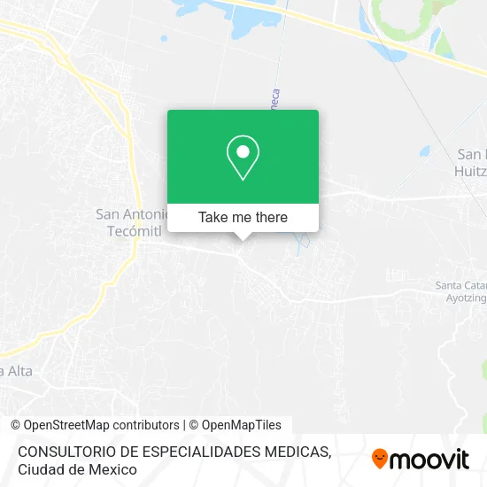 Mapa de CONSULTORIO DE ESPECIALIDADES MEDICAS
