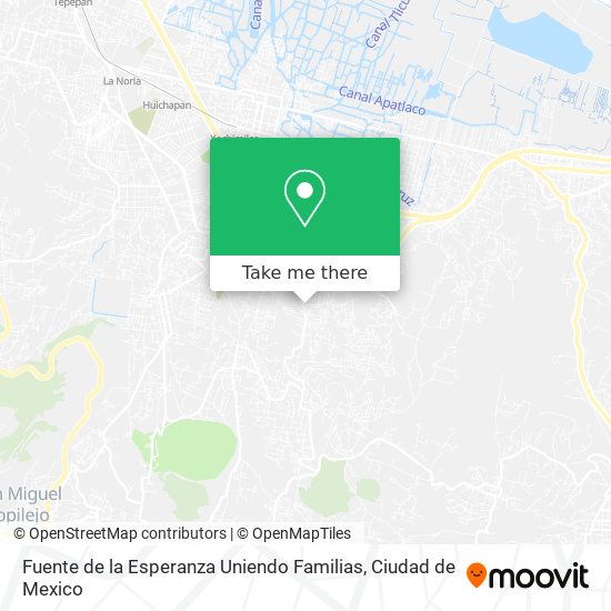 Fuente de la Esperanza Uniendo Familias map