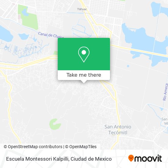 Mapa de Escuela Montessori Kalpilli