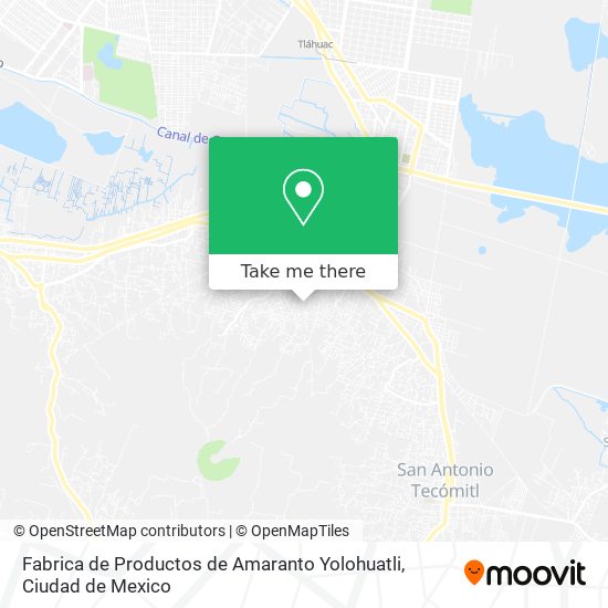 Fabrica de Productos de Amaranto Yolohuatli map