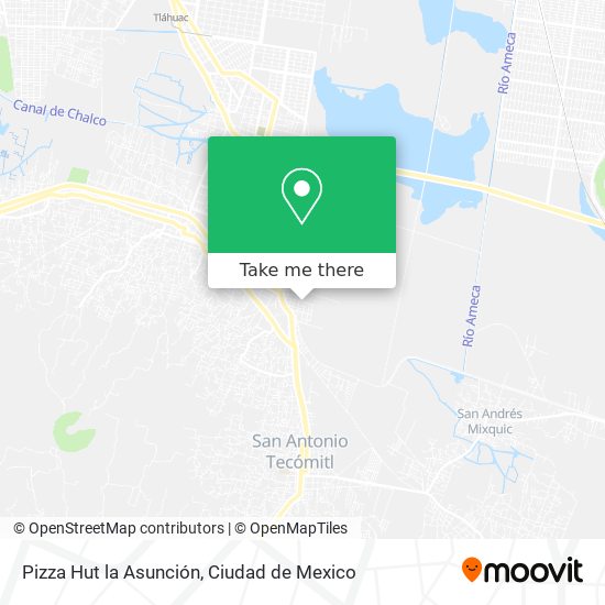 Mapa de Pizza Hut la Asunción