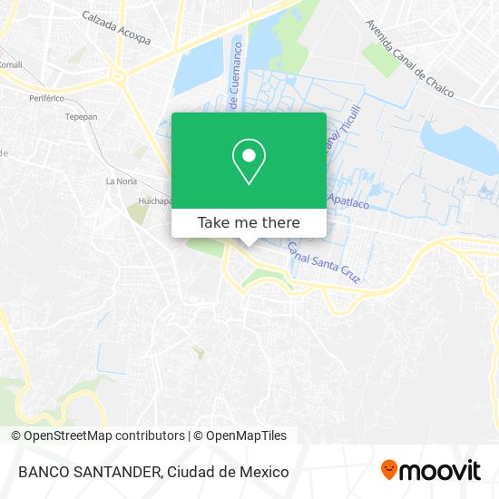 BANCO SANTANDER map