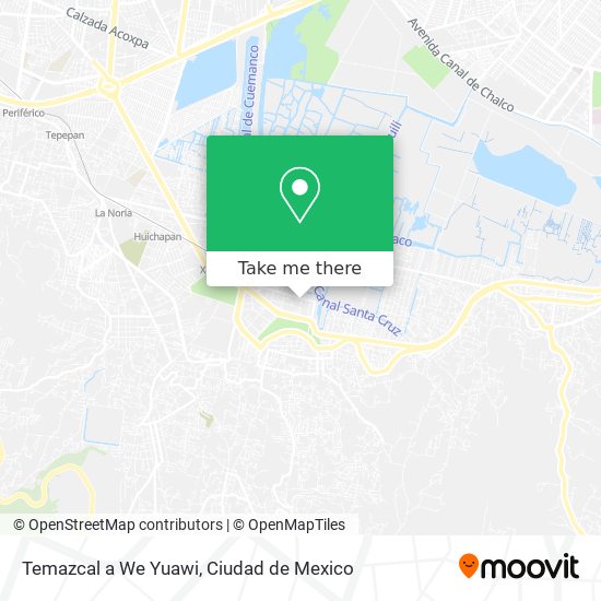 Temazcal a We Yuawi map