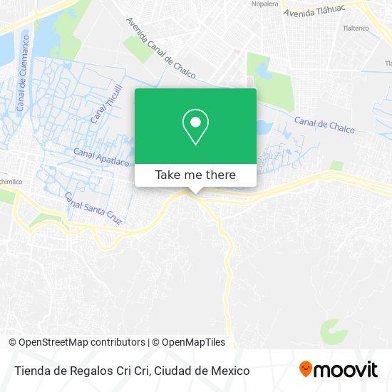 Mapa de Tienda de Regalos Cri Cri