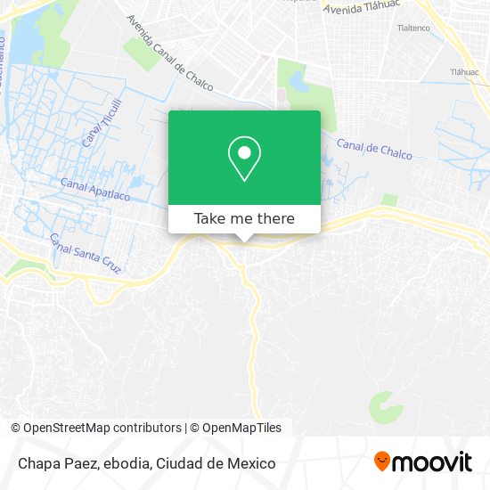 Mapa de Chapa Paez, ebodia