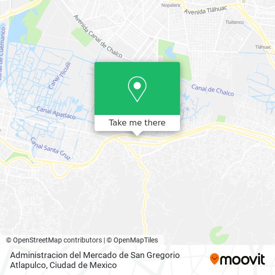 Administracion del Mercado de San Gregorio Atlapulco map