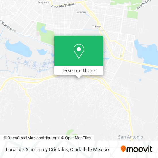 Mapa de Local de Aluminio y Cristales