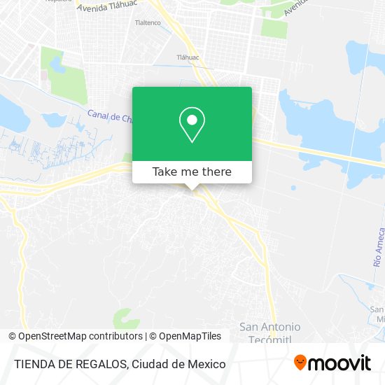 Mapa de TIENDA DE REGALOS