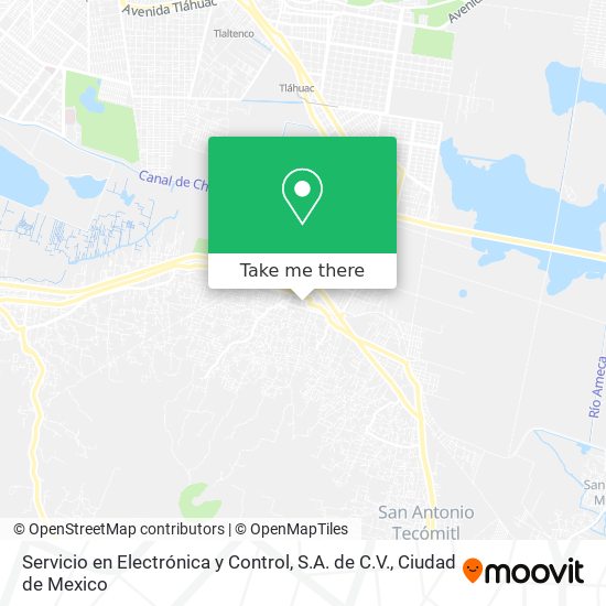 Mapa de Servicio en Electrónica y Control, S.A. de C.V.