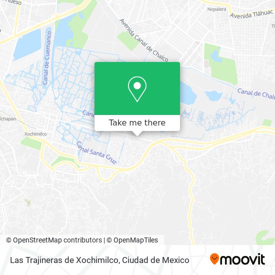 Las Trajineras de Xochimilco map