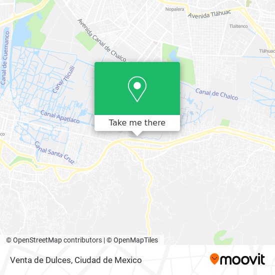 Venta de Dulces map