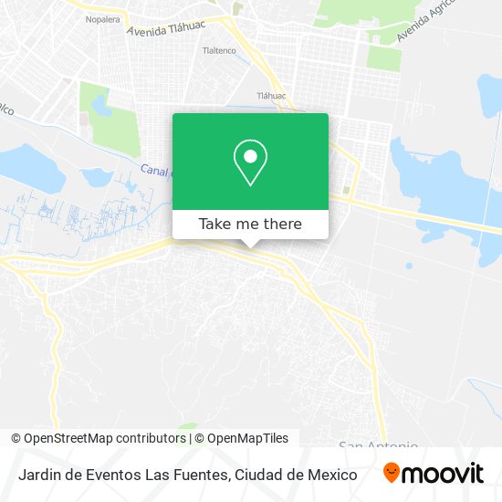 Jardin de Eventos Las Fuentes map