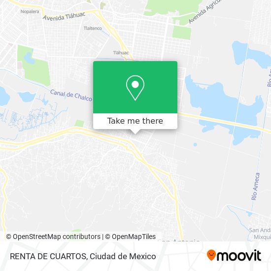 Mapa de RENTA DE CUARTOS