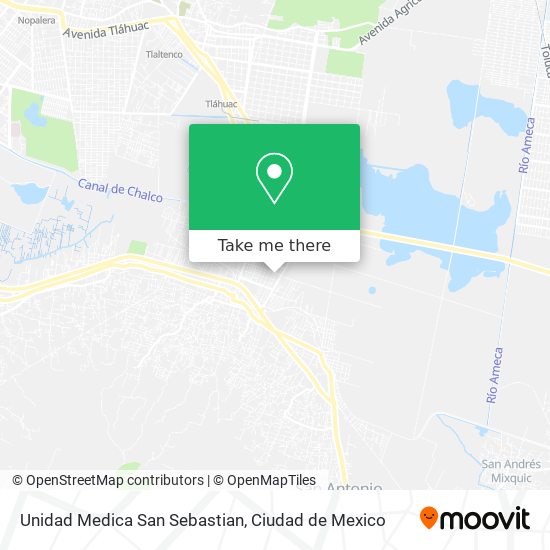 Unidad Medica San Sebastian map