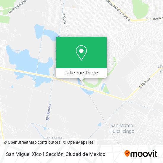 Mapa de San Miguel Xico I Sección