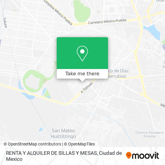 RENTA Y ALQUILER DE SILLAS Y MESAS map