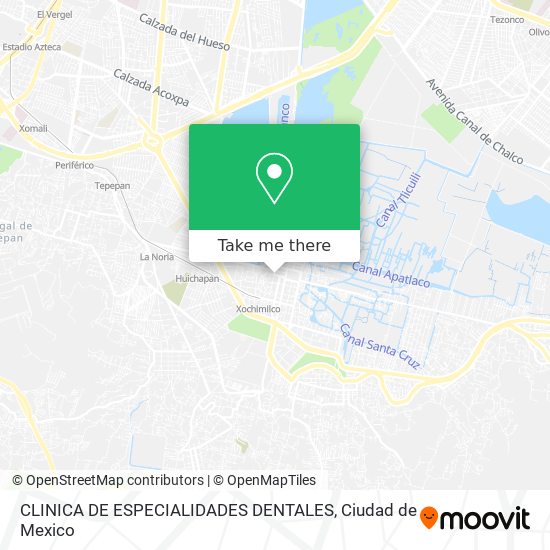 CLINICA DE ESPECIALIDADES DENTALES map