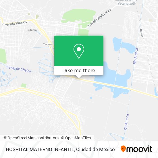 Mapa de HOSPITAL MATERNO INFANTIL