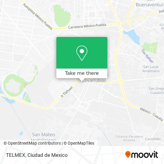 Mapa de TELMEX