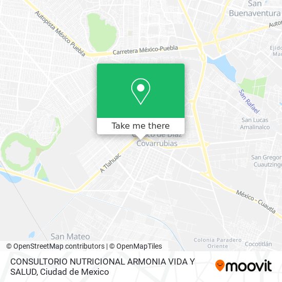 CONSULTORIO NUTRICIONAL ARMONIA VIDA Y SALUD map