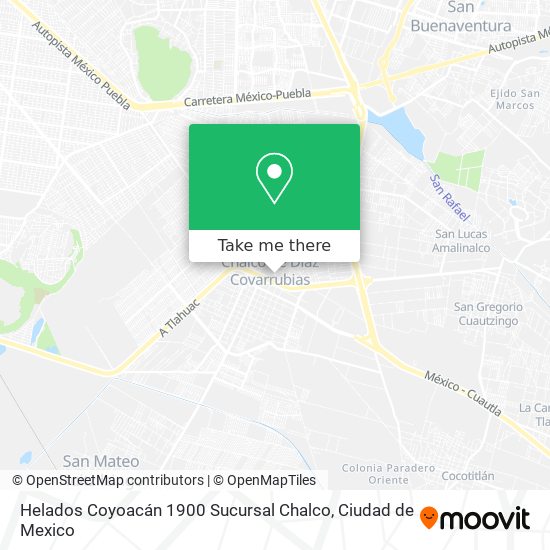 Helados Coyoacán 1900 Sucursal Chalco map