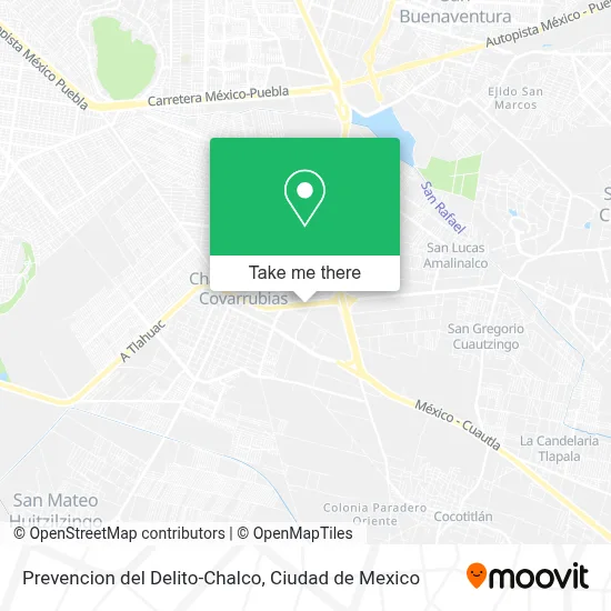 Prevencion del Delito-Chalco map