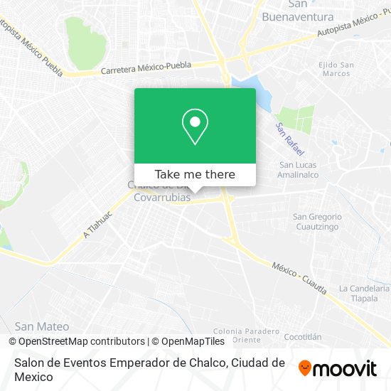 Salon de Eventos Emperador de Chalco map