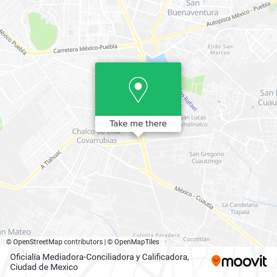 Oficialía Mediadora-Conciliadora y Calificadora map