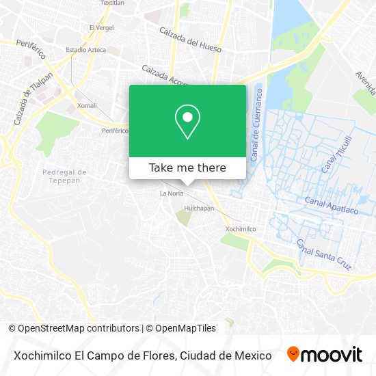 Xochimilco El Campo de Flores map