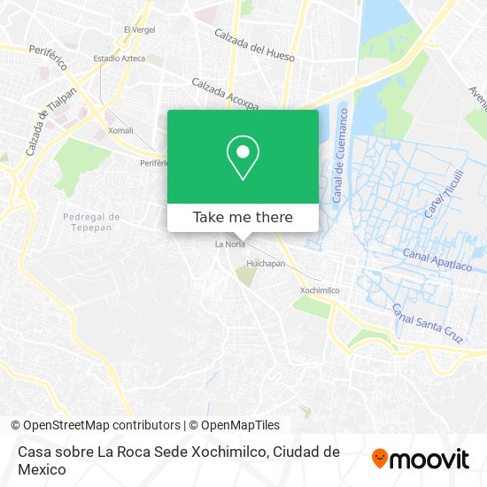 Casa sobre La Roca Sede Xochimilco map