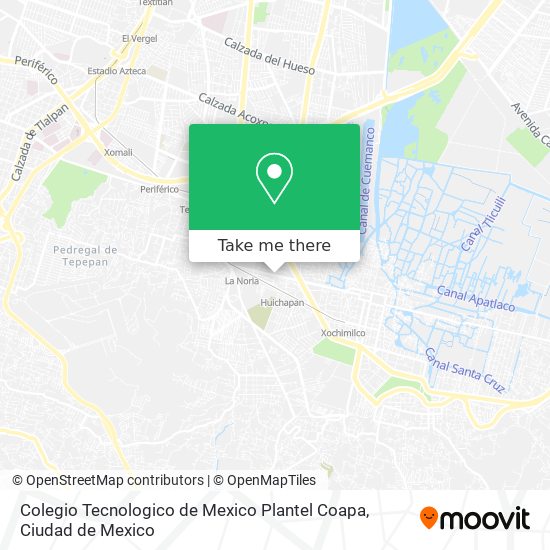 Colegio Tecnologico de Mexico Plantel Coapa map