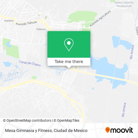 Mapa de Mexa Gimnasia y Fitness